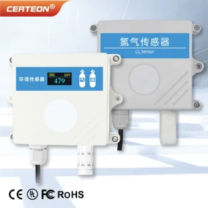 QT 10CL 01 Chlorine Gas Detector CL2 Sensor Wall Mounted Fixed Type 4 20mA RS485 Output Industrial Gas Leak Alarm Monitor