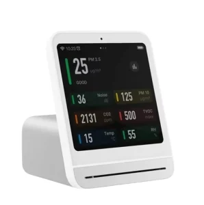 Qingping Smart Air Quality Monitor 2 Sensor Detector for PM2.5 TVOC Waterproof Noise Dust Monitor Clock for Xiaomi App Home
