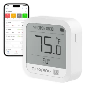 Qingping Wifi Temperature Humidity Data Logger Monitor Pro S Instruments Sensor for Warehouse Farm Project