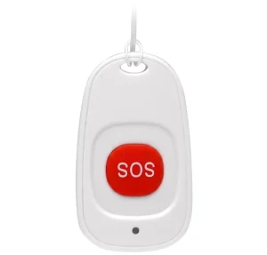 RC10 433.92MHz Wireless SOS Button Waterproof Elderly Panic Alarm 80m Range Emergency Call Transmitter (CR2032 Battery)