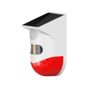 RF433 Solar Powered Infrared Motion Sensor Sound light Alarm System Waterproof 110 Detection Angle Adjustable Volume for Home