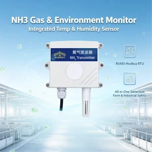 RS485 Modbus RTU Ammonia NH3 Sensor Integrated Temp Humidity Detector for Livestock Farm & Industry