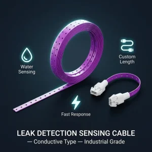 RS485 Modbus Water Leak Sensor Industrial Capacitive Leakage Detection Cable for Chemical Plants Chiller Rooms and Flood Detection