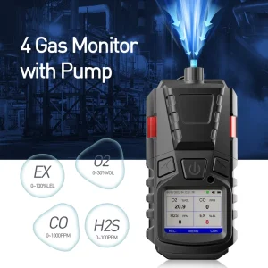 RTS Fosensor IP65 Portable 4 In 1 Multi Gas Detector With Built In Pump 4 Gas Detector H2s Co O2 Ch4 For Metal Smelting