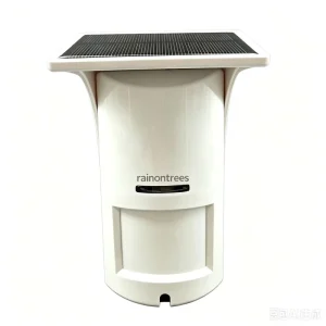Rainontrees Solar Powered Wireless PIR Motion Detector 15KG Pet Immunity Outdoor Burglar Alarm 315 433 868MHz