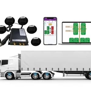Real-Time GPS Tracking Truck Tire Pressure Monitoring System with 5V Battery Tester
