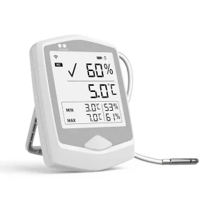 Real Time WIFI Temperature and Humidity Data Logger with Large LCD Screen Monitoring Warehouse Environment No Delay