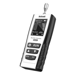 Rechargeable Dust Particle Analyzer Air Quality Monitor Particle Counter PM0.3 PM2.5 PM10 Dust Particle Detector