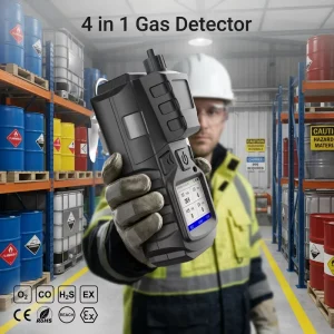 Rechargeable Explosion Proof Gas Detector Monitor CO O2 H2S EX 4 in 1 Gas Leakage Detector Natural Gas Leak Detector