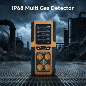 Rechargeable Portable 4 Gas Detector IP65 Gas Monitor LCD Display Portable Gas Alarm Detector