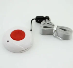 Red Remote Panic Button for Elderly GSM SOS Emergency Alarm System CE ROHS FCC Certified Smart Home Security