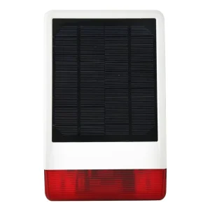 Remote Control Solar Loud Sound & Light Alarm Flash Waterproof Outdoor Security Alarm Siren Solar Alarm for Home