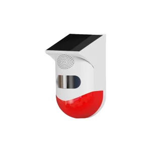 Remote Control Solar Powered Alarm Anti-Theft Infrared PIR Sensor Light Outdoor Home Security Device