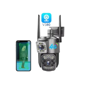 Remote Network Cctv Wifi Camera V380 Pro APP Connected to Mobile Phone Outdoor Waterproof Cameras De Seguridad