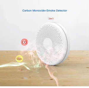 Replaceable Battery Nest Alarm Combo Smoke Carbon Monoxide Detector Multi Pack Home Use Tuya WiFi Smart Fire Protection Dual