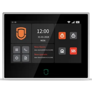 SDK MQTT TCP-IP Protocal Platform Monitoring Center 4G WIFI GSM SMS Home 7inch Touch IPS Security Burglar Alarm System