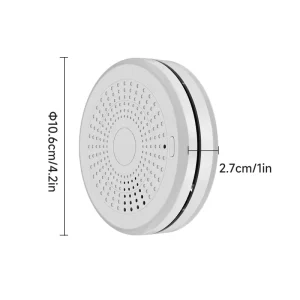 SIXWGH Smart WiFi Zigbee CO Smoke Detector 85dB Alarm with APP Alert for Home Hotel Works with Alexa Google Assistant Tuya