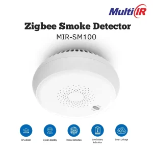 SM100 Zigbee Smoke Detector 5-Year Standby Wireless Sensor for Home Security Automation