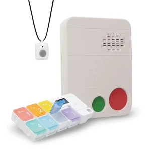 SOS Emergency Call Medicine Box 7 Day Weekly Pill Organizer with Timer Alarm 4G LTE Enabled Portable Medical First Aid Case