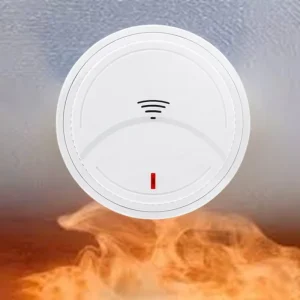 SR-803-5 Hotel Apartment ABS Standalone Battery Operated White Smoke Detection Sensor 85dB Photoelectric