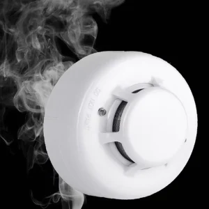 SR-811 Conventional Photoelectric Smoke Detector 2-Wire 24V White CE Certified Ceiling-Mounted