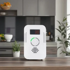 SUMRING AC90~240V Combustible Gas Detector Alarm Home Kitchen Cooking Vocal Alert Multi Fire Security LCD CO Gas Analyzers