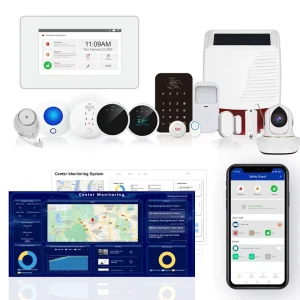 Safety Guard App and CMS Alarm Security System 4G WiFi GSM Smart Alarm System PIR Motion Sensor Door Sensor Security Alarm