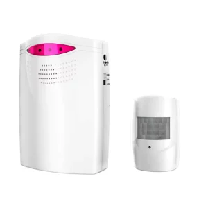 Security Alarm System Voice Controlled Infrared PIR Motion Sensor with Smart Doorbell Function
