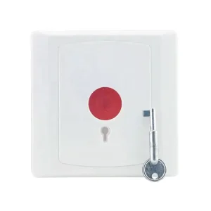 Security Electronic 12V ABS Wired Panic Emergency Door Release Button Key Switch Reset Exit Button