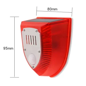 Security Solar Alarm with RF Remote 129db Siren Solar Home Alarm System Outdoor IP65 Solar Intruder Alarm