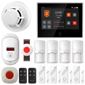 Self Defense Products Tuya 4G GSM WIFI Smart Home Gsm Security Alarm System Support Alexa and google