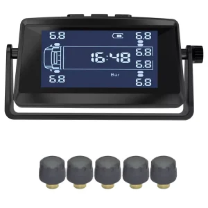 Semi Truck 6 24 WheelsReal Time Truck Tire Pressure Monitor System External Sensor High Pressure Range
