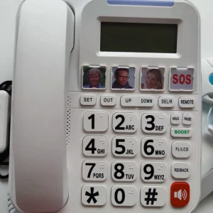 Senior SOS Emergency Telephone Two-Way Communication Big Button Phone for Elderly People with Loud Sound