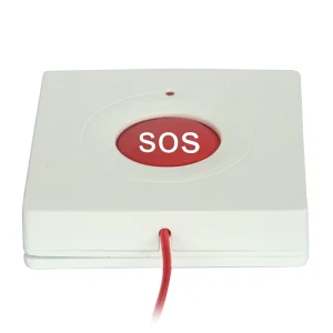 Seniors One-touch SOS Emergency Alarm Button Waterproof Plastic case With Rope