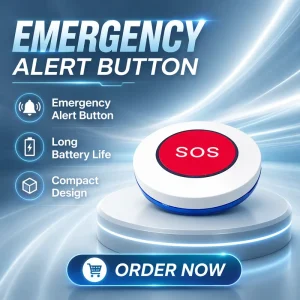 Single Button Wireless SOS Emergency Alarm Button Alarm and Call System Nursing Home and Hospital Call System Beacon