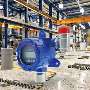 Single Fixed Combustible Gas Detector with CE and ATEX Certification, Aluminum Alloy Construction, LCD Display, and Sound and Light Alarm