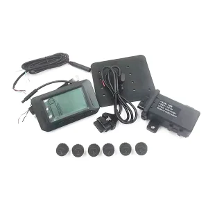Six-Tire External TPMS for Trucks with Tire Pressure Monitor