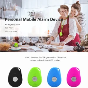 Small Emergency SOS Button Alarm System for Patients and Elderly with 4G Panic Button and Wristband