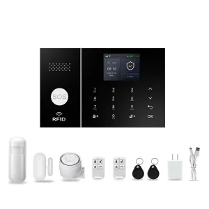 Smart 4G Dual Network Burglar Alarm Security System with Remote WiFi Host Remote Access