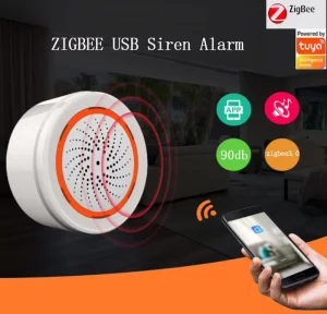 Smart Alarm with Sound & Light Zigbee WiFi Tuya App Controlled Siren for Home Security