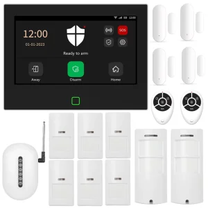 Smart Anti Intruder Burglar Alarm System WiFi GSM 4G Wireless Security System for Residential Villa Warehouse
