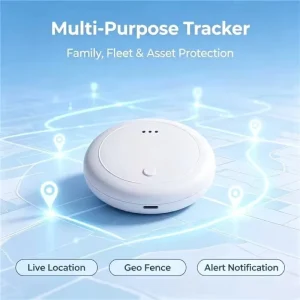 Smart Anti Lost Tracker for Kids Elderly Round Bluetooth Locator Real Time Location Alarm Safety Tracking Device