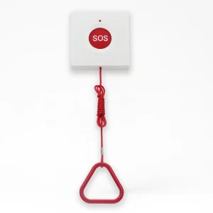 Smart Bathroom Pull Cord Panic Button System Elderly Medical Alert with One Click SOS 2 Way Voice