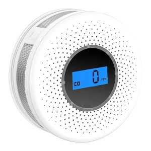 Smart Combination Carbon Monoxide and Smoke Detector Alarm With LCD Display