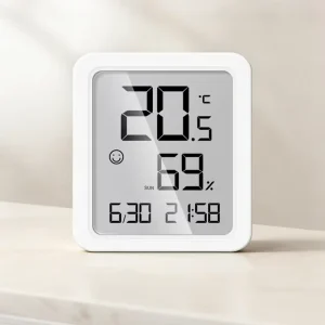 Smart Electronic Station Monitor Indoor Display Hygrometer LCD Digital Monitor Temperature And Humidity Reader For Clean Room