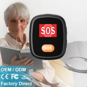 Smart GPS Locator 4G Loudspeaker Big SOS Button Plastic Two Way Call Easy One Click Help Navigation LBS Child Geo Fence Alarm