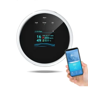Smart Gas Detector with App Control LCD Screen Leakage Sensor WiFi Gas Detector for Home and Industrial Use