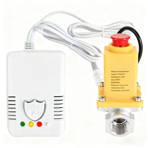 Smart Gas Fire Alarm System Solenoid Valve Explosion-Proof CH4 LPG Detector Electrochemical Sensor for Home