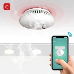 Smart Home 10 Year Battery Interlinked 2.4GHz WiFi Smoke Alarm System EN14604 AS3786