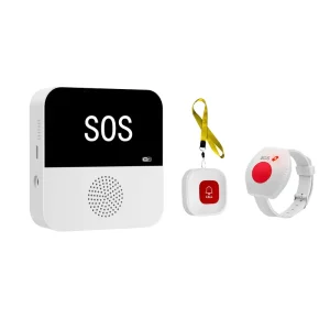 Smart Home Caregiver Pager for Elderly DC5V USB Rechargeable Wireless SOS Fall Alert Emergency Call Button WiFi
